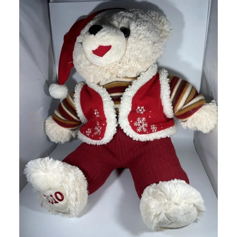 Dan Dee Christmas Snowflake Teddy Stuffed Animal Holiday Plush 2010 Toy